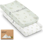 2-Pack Baby Changing Pad Cover for Girl by KeaBabies