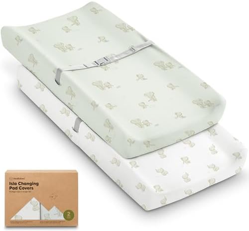 2-Pack Baby Changing Pad Cover for Girl by KeaBabies