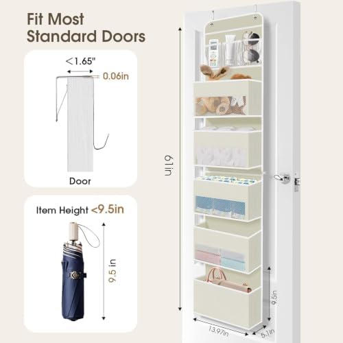 1Pack Over The Door Organizer Large Capacity Hanging Storage Room Organizer - Image 2