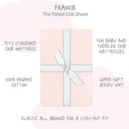 Butterblu Frankie Fitted Crib Sheet 100% Organic Cotton - Image 2