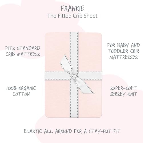 Butterblu Frankie Fitted Crib Sheet 100% Organic Cotton - Image 2