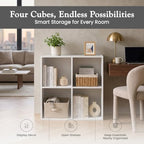 KB Designs - 4-Cube Bookcase, Unit Shelf, Storage Organizer - Image 5