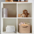 Cute Brown Gift Basket, Woven Baskets - Image 7