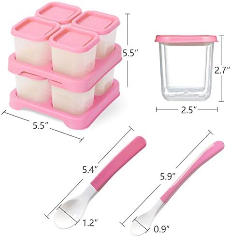 Matyz 8-Pack Baby Food Storage Containers Freezer Safe BPA Free - Image 5