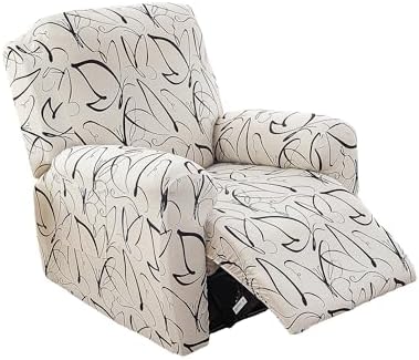 NILUOH Stretch Recliner Covers 4 Piece, Non-Slip Lazy Boy Chair Covers by NILUOH