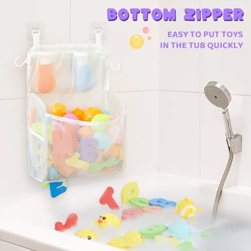 Goowin Bath Toy Storage Holder, Large Openings Bath Toy Organizer, Large - Image 5