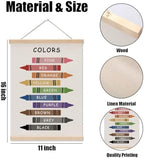 Cute Color Shape Poster Hanger Wall Decor, Toddler Learning Posters, - Image 6