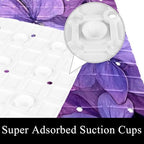 Shower Mat Non Slip 26.8 x 15.1 Inches, Flower Bathtub Mat Shower Stall Mats - Image 3