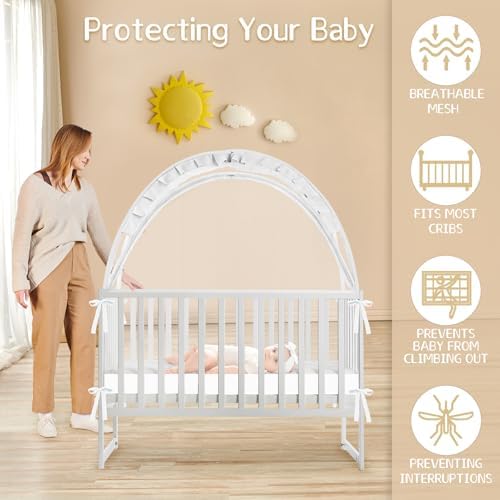 Crib Tent to Keep Baby from Climbing Out, Crib Net to Keep Baby in - Image 2
