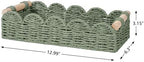 CubesLand Toilet Paper Storage Basket Organizer, Small Wicker Decor Basket - Image 3