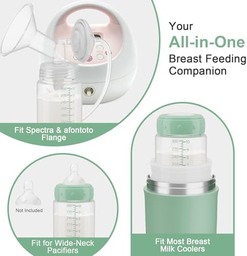 6PCS Breastmilk Storage Bottle, BPA Free Wide-Neck Spectra Bottles - Image 6