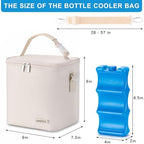 Breastmilk Cooler Bag with Ice Pack Fits 6 Baby Bottles Up to 9 Ounce, Baby - Image 5