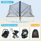 Orzbow Mosquito Net for Car Seat and Doona Stroller - Image 5