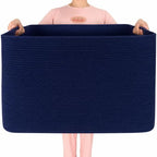 MINTWOOD Design 112L Extra Large Blanket Basket Holder Living Room, Dog Toy by MINTWOODDesign