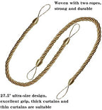 BEL AVENIR Curtain Tiebacks Ropes Tie-Backs, Handmade Holdbacks - Image 3