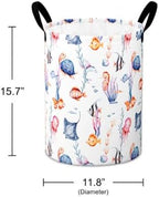 Large Laundry Basket Canvas Storage Bins Baby Nursery Hamper - Image 3