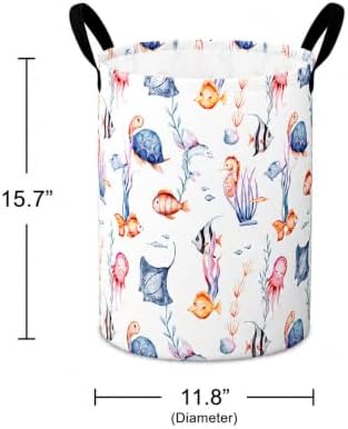 Large Laundry Basket Canvas Storage Bins Baby Nursery Hamper - Image 3