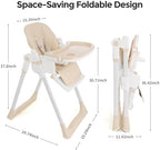 Cochildor 3-in-1 Baby High Chair, Foldable High Chair - Image 5
