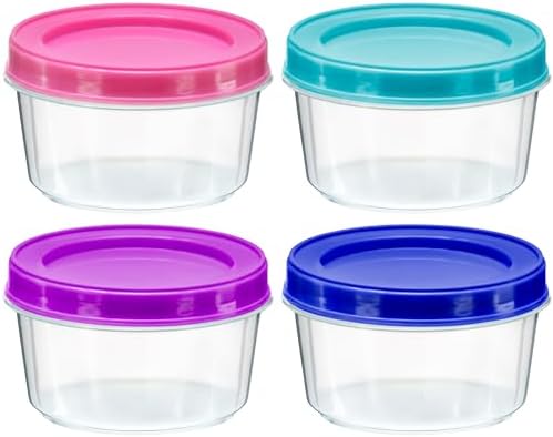 DecorRack 7 oz Food Storage Containers, Screw Lids - Image 4