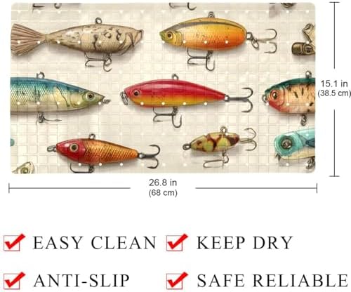 Bath Tub Shower Mat, Washable Bathtub Floor Mats, Suction Cups and Drain Holes - Image 4