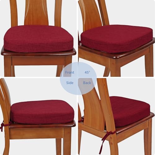 BUYUE Thickened 2.5" Dining Chair Cushions Set of 6, U-Shape High Density Foam - Image 4
