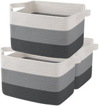 OIAHOMY Cotton Rope Storage Baskets by MasterofSpaceOptimization