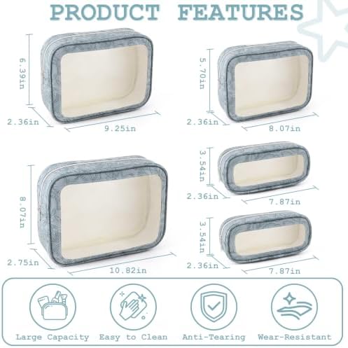 YOPCDJ 5PCS Diaper Bag Organizer Pouches Set, TSA Approved Travel Toiletry Bag - Image 2