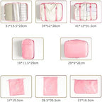 LANSKLBD 6/8 Set Packing Cubes for Suitcases Travel Luggage Packing Organizers - Image 3
