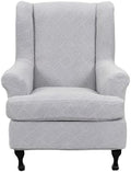 CRFATOP Wingback Chair Covers Stretch Armchair Slipcovers by CRFATOP
