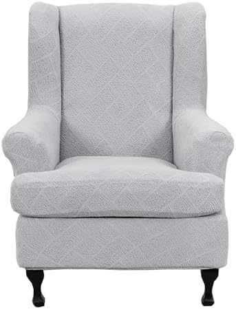 CRFATOP Wingback Chair Covers Stretch Armchair Slipcovers by CRFATOP