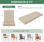 Summsun Outdoor Dining Chair Cushions 4-Pack, 20 x 20 Inch - Image 7