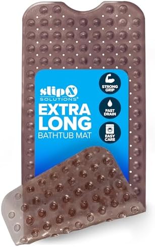 SlipX Solutions 39x16 Extra Long Non Slip Bath Mat, Tub & Shower by SlipXSolutions