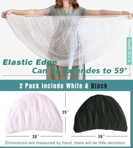 Sysmie 2PCS Baby Stroller Mosquito Net, Durable Mesh Protection - Image 2