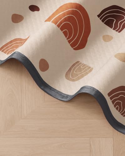 Blissful Diary Baby Splat Mat for Under High Chair, 50.4 x 50.4 Inch Wipeable - Image 4