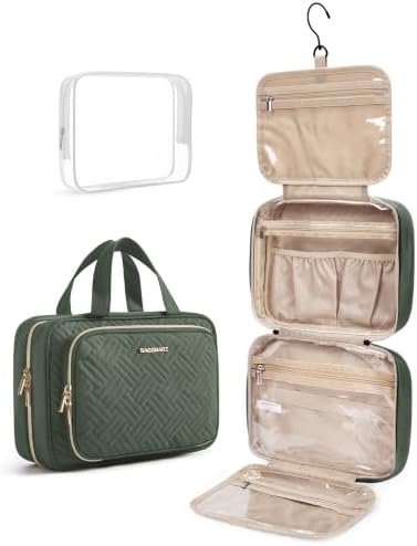 BAGSMART Toiletry Bag Hanging Travel Makeup Organizer by BAGSMART