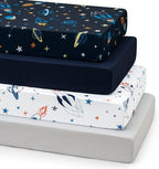 david's kids 4 Pack Fitted Crib Sheets, Ultra Soft Breathable Comfortable Baby by davidskids