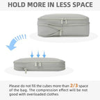 BAGAIL 4 Set/6 Set/8 Set Compression Packing Cubes Travel Accessories - Image 5