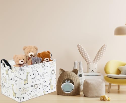 Baby Baskets kids Toy Basket for Boy and Girls Woodland Gift Basket Empty Cute - Image 2