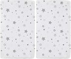 American Baby Company 100% Natural Cotton Fitted Cradle/Bassinet Sheet 36" x 18" by AmericanBabyCompany