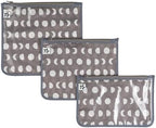 Tiny Twinkle Diaper Bag Organizing Pouches|3 Pack Mess-Proof Clear Front Travel by TinyTwinkle