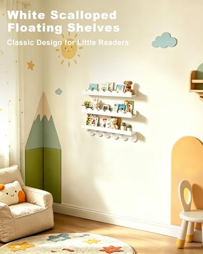Wall Book Shelves for Bedroom Kids - Image 2