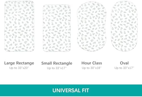 Baby Bassinet Sheets for Baby Boy Girls 4 Pack, Angelbliss and Other Hourglass - Image 4