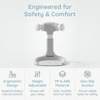 Baby Bath Stand, Adjustable Toddler Shower Support Seat - Image 2