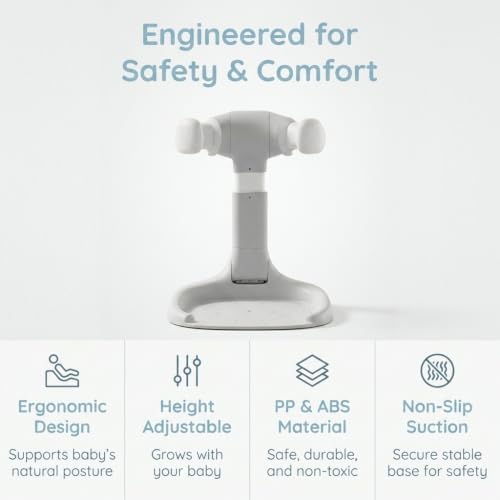 Baby Bath Stand, Adjustable Toddler Shower Support Seat - Image 2
