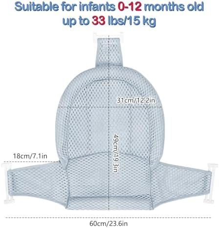 Colorlife Baby Bath Seat Support Net Infant Bathing Seat Support Mat, - Image 2