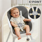 Ktaxon 3-in-1 High Chair for Babies and Toddler - Image 2