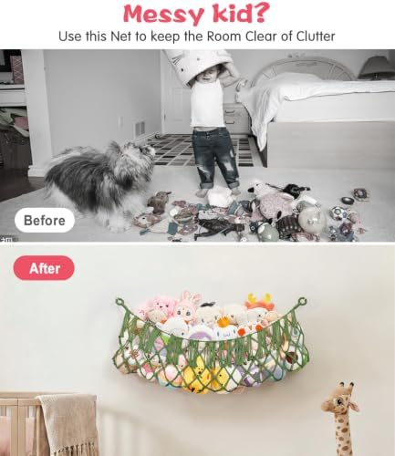 Stuffed Animal Net Hammock, Save Space Eliminate Clutter - Image 2