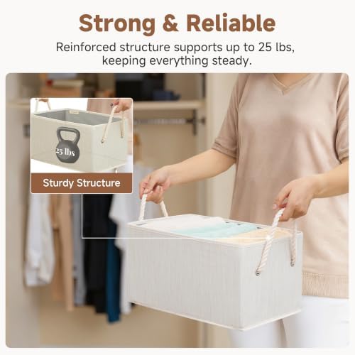 StorageWorks Storage Baskets for Shelves, Fabric Storage Bins, Closet - Image 6