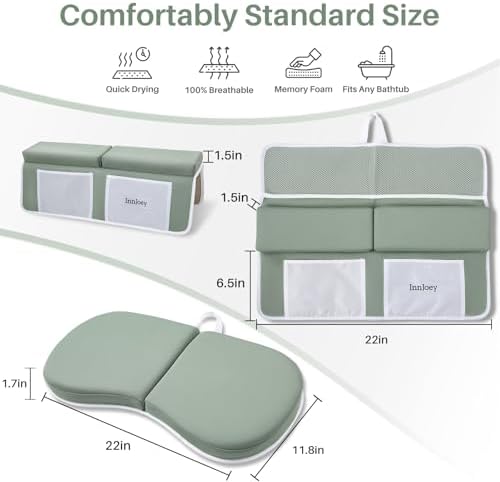 Kneeler and Elbow Rest Pad Set, 1.6'' Extra Thick Bath Support - Image 4