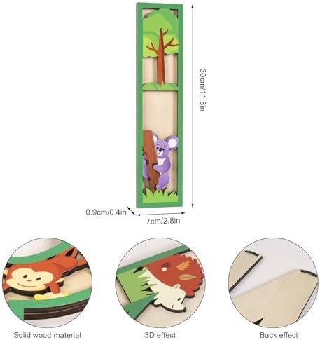 3D Layered Safari Nursery Wooden Letters - Image 3